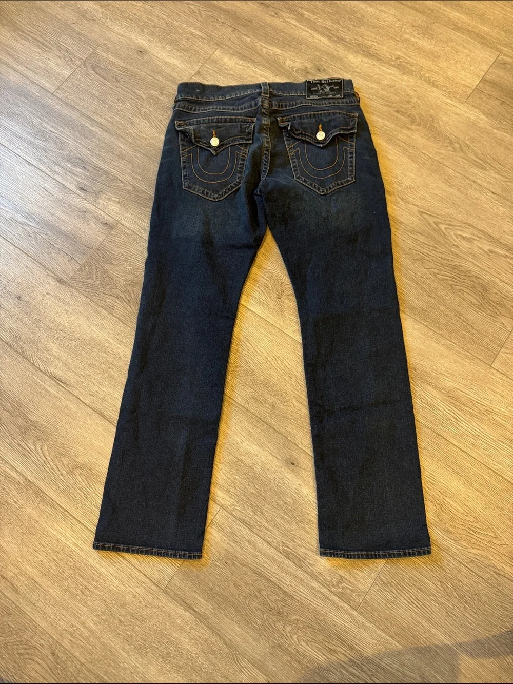True Religion Ricky relaxed Men's Straight-Leg Jeans Size 33x 32” D7